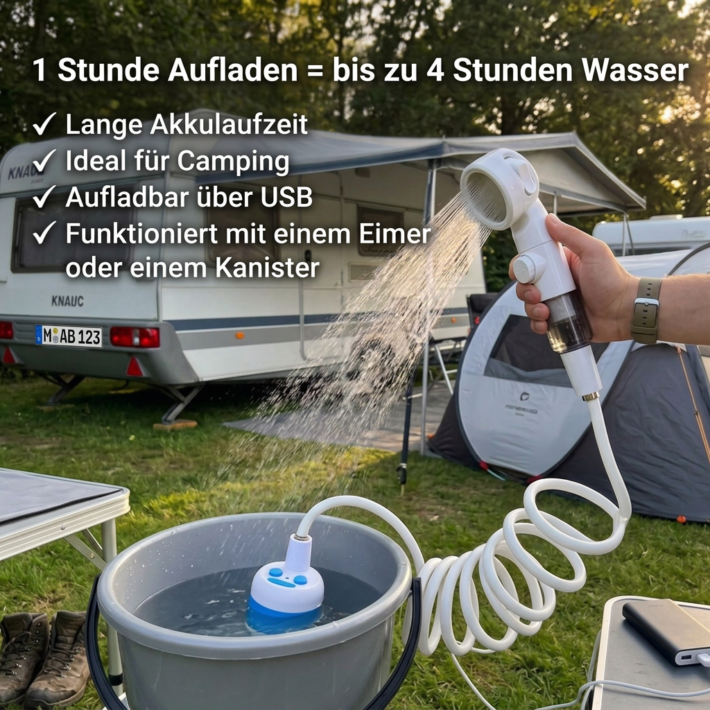 🚿 AquaGo™ | Die tragbare Dusche für jedes Abenteuer