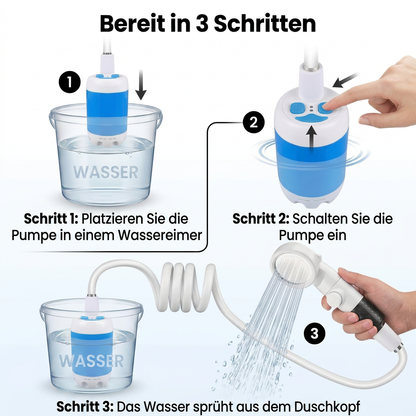 🚿 AquaGo™ | Die tragbare Dusche für jedes Abenteuer