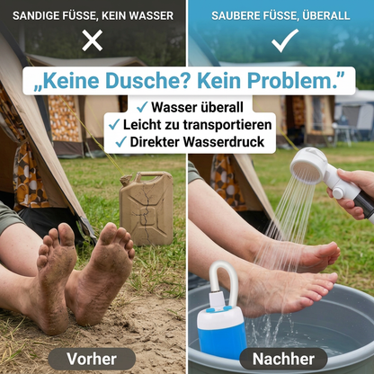🚿 AquaGo™ | Die tragbare Dusche für jedes Abenteuer
