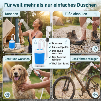 🚿 AquaGo™ | Die tragbare Dusche für jedes Abenteuer